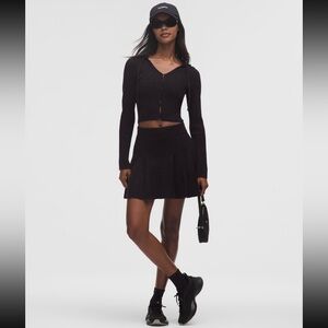 NWT Lululemon Micro Cable Merino Wool Hooded Cardigan Size L $128